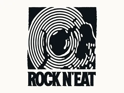 ROCK N'EAT branding graphic design icon illustration logo