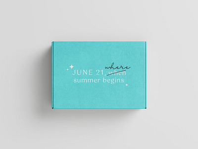 June 21 Swimwear box colorful design minimal packaging summer swimwear brand