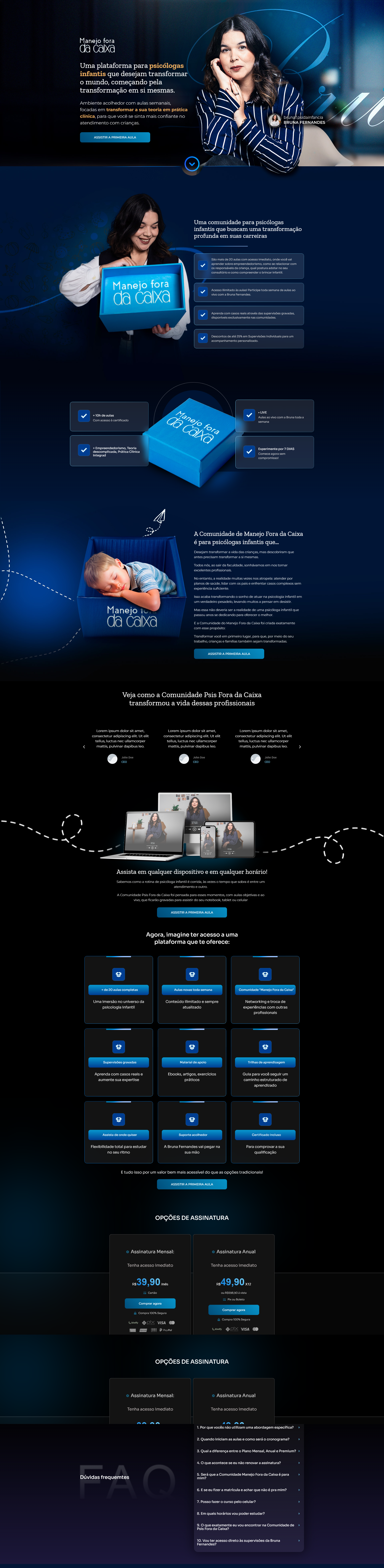 Landing page - release landing page página de vendas release