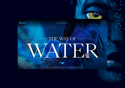 Avatar - The Way Of Water animation app avatar avatar2 creative design interaction jamescameron mobile pangram project responsive thewayofwater ui userinterface ux website