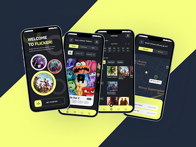 Mobile app for booking cinema tickets appdesign cinema cinemaapp cinemabooking design figma mobile app ui uxui uxuidesign