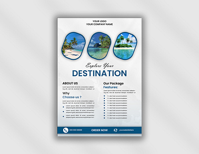 Flyer design for travel agency agency creative design creative flyer designer flyer flyer design graphic design graphic designer travel agency travel flyer