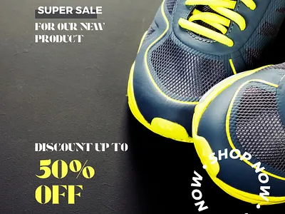 Sale Poster for Services Shoes Designed By: Hive of Solutions 3d animation branding graphic graphic design hiveofsolutions identity logo motion graphics sale services shoes ui