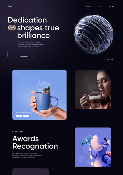 Vielight - Digital Creative Agency & Portfolio Website agency creative ui ux web