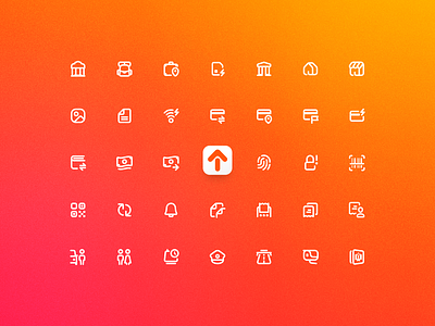 TOP Icon Family clean cute designprocess figma icon icondesign iconfamily iconography icons iconset orange responsiveicons top uidesign userinterface uxui