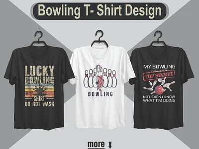 Bowling​​​​​​​ T-Shirt Design branding design flyer design graphic design illustration logo poster design t shirt design vector