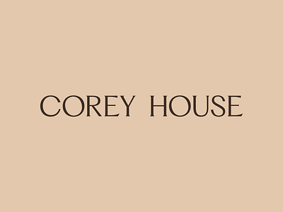 Corey House branding logo design typography visual identity