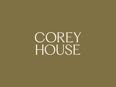 Corey House Stacked Logo brand identity branding logo design logo design concept typography visual identity