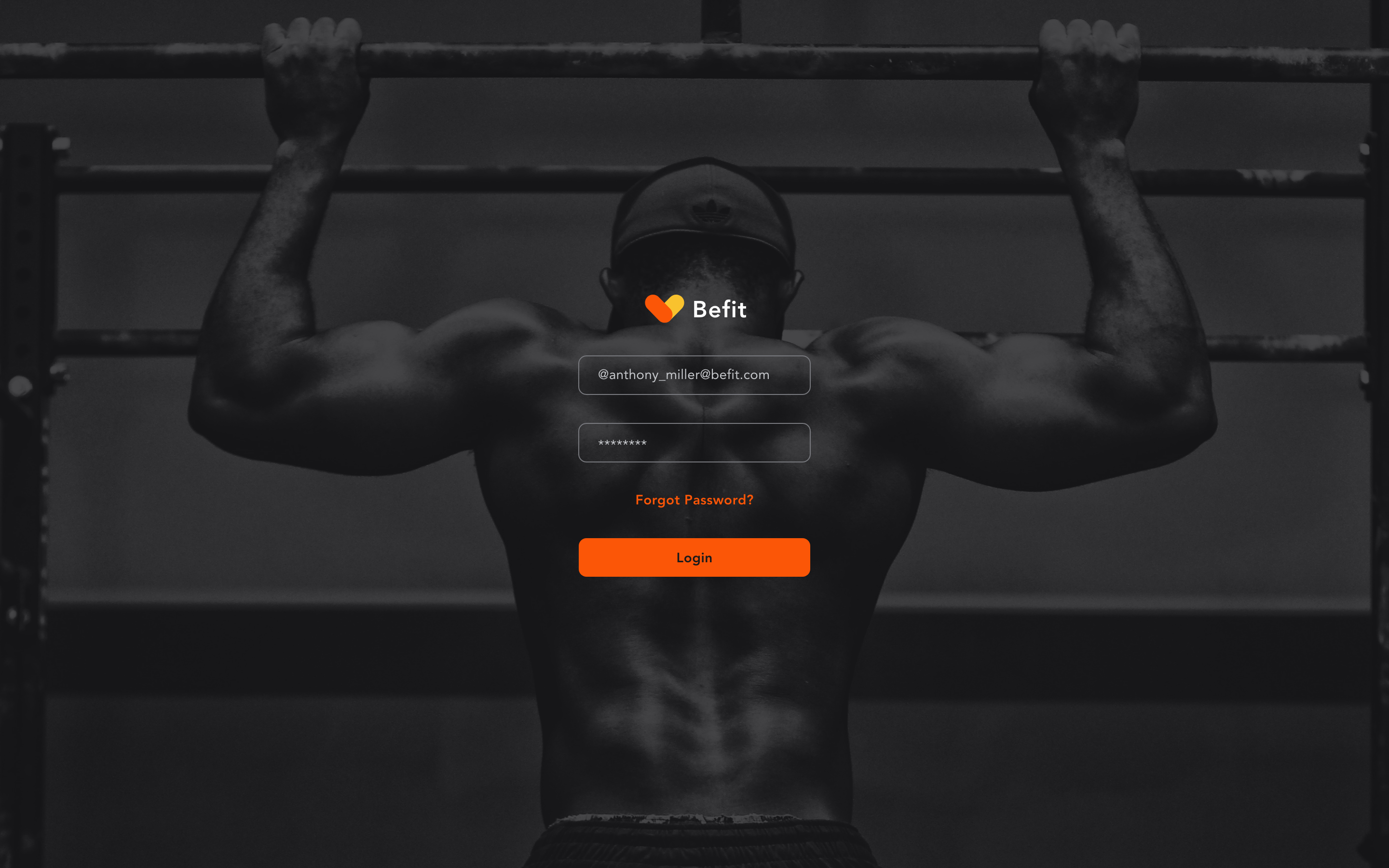 Befit 💪 UI Design branding fitness gym logo ui ux workout