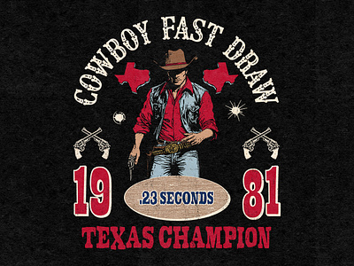 Cowboy Fast Draw branding country music cowboy cowgirl desert design graphic design illustration marlboro man old west retro cowboy retro western rodeo texas vintage cowboy vintage western wild west