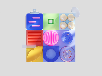 Shapes 3d abstract brightness colorful design flat graphic design icons illustration render