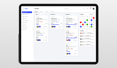 Kanban Board-Tasker App Design Concept 3d animation branding graphic design kanban board logo motion graphics task board tasker ui