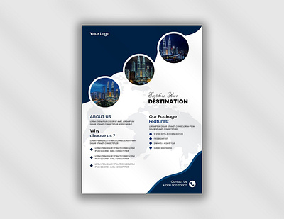 Flyer design for travel agency agency creative design creative flyer design flyer flyer design graphic design graphic designer poster design travel agency travel flyer