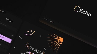 Echo- AI Chatbot Concept! ai branding design figma junior logo ui uiux ux