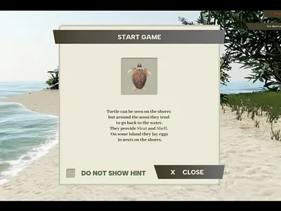 Redesign UI Survival Game Tropical Island design game design survival game tropical island ui ui game ui game design ui redesign