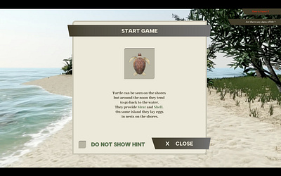 Redesign UI Survival Game Tropical Island design game design survival game tropical island ui ui game ui game design ui redesign