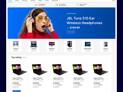 E commerce Header Section branding creative ecommerce header slick ui