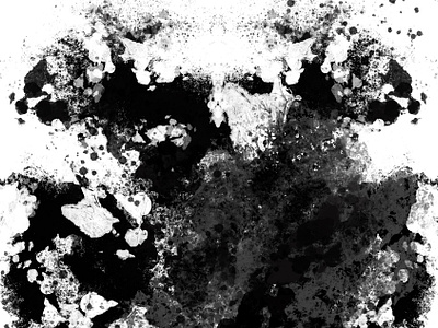 Ink Blot personal project art black design graphic design illustration ink inkblot limited palette mental health mirror monotone