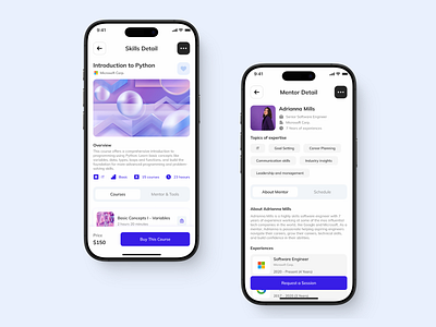 Gareer - Skills & Mentor | Job Finder App UI Kit e learnning elearning exploration exploration design job finder job finder app mentor mobile mobile app mobile design mobile uiux template design ui ui design ui kit uiux uiux design ux ux design