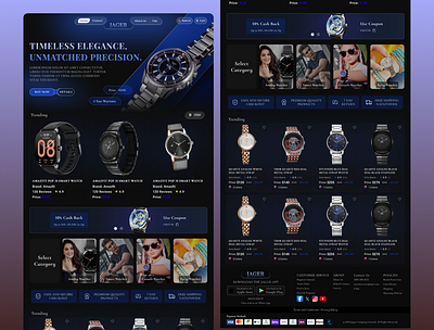 Watch Selling Website UI Design animation e commerce design ecommerce glassmorphism interactive design landingpage luxury watches minimalist design modern ui online shopping product showcase responsive design ui ui design ux ux design watch website web web design website