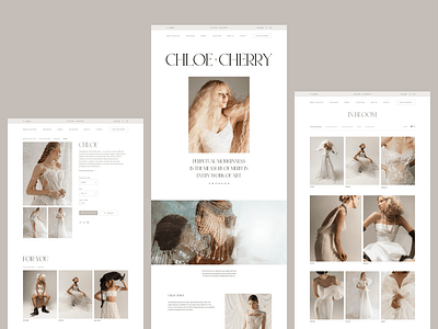 E-commerce: Bridal Salon beauty bridal bride clean custom website ecom ecommerce elegant events fashion hero landing luxery marriage ui ux web wedding salon wedding vendor wedding website