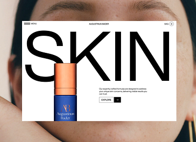 Skin Care Ecom - Style Test awwards branding creative design e commerce ecommerce inspiration landing page luxury minimalist shop skin care skincare ui ux website