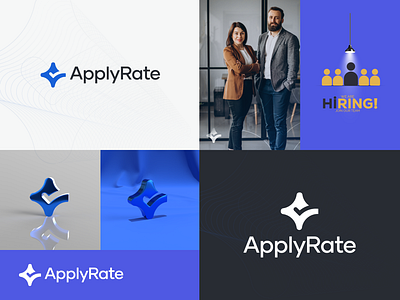 ApplyRate - Smart Hiring & Recruitment Branding bluebranding branding businesslogo checkmarklogo cleanlogo hiring hrtech jobselection logodesign minimalistdesign moderndesign professionalbranding smarthiring startuplogo techbranding