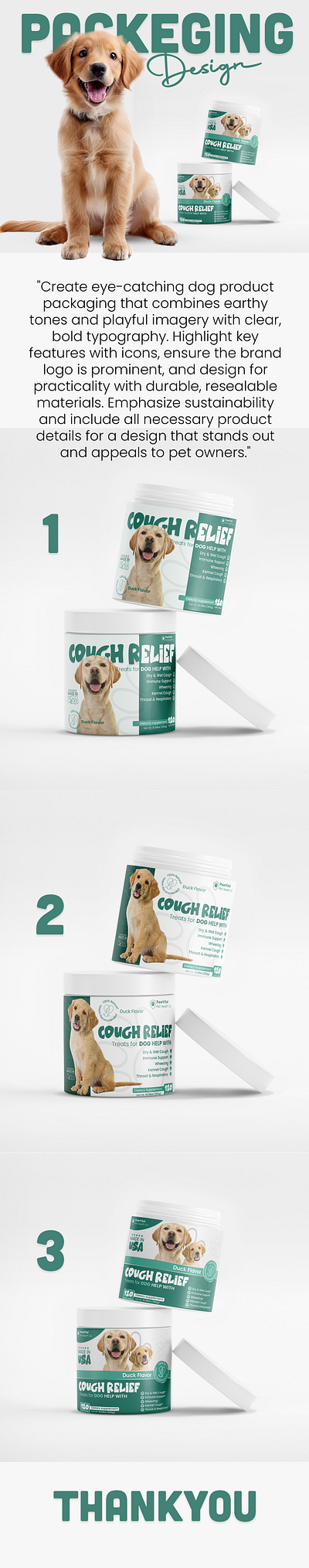 Creative & Eye-Catching Dog Product Packaging Design | Premium branding design graphic design graphics logo packeging packeging design pet industry design. product product design ui