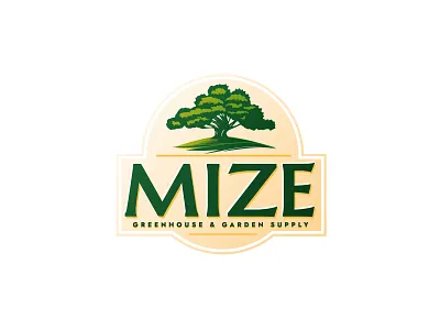 Mize - Greenhouse & Garden Supply logo tree vector