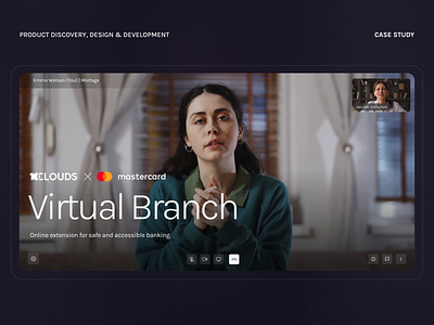 Virtual Branch: online extension for safe and accessible banking 3d banking design discovery fintech insurance motion online banking research security ui ux research video banking virtual banking
