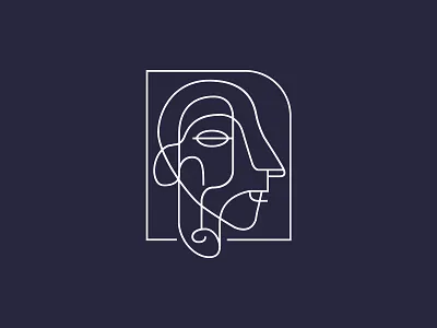 Abstract face abstraction cubism logo picasso vector