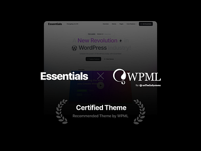 Essentials + WPML branding certified essentials multilingual websites pixfort theme web web design wordpress wp wpml