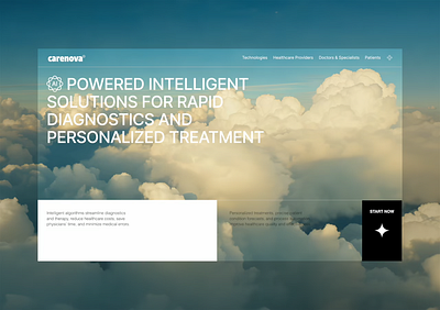 Healthcare AI Website Design — Carenova ai animation branding clinic diagnostics doctor eyes framer graphic design healthcare platform healthcare providers medical medtech motion graphics treatments video webdesign website design