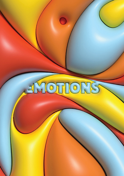 EMOTIONS 3d balloon bloated design emotions graphic design illustration illustrator poster poster design vector