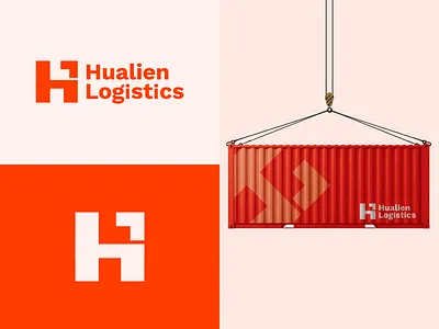 Hualien Logistics Logo Design arrow arrows box brand identity branding container creative logo h h arrow h icon infrastructure letter h logo logistic logistics logo logo 2025 logo design monogram move transport