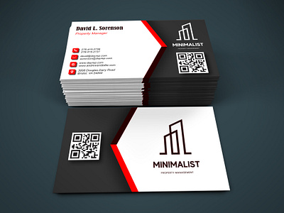 Business Card Template 181 adobe photoshop adobe photoshop templates business card calling cards design editables posts estate post identity illustration ui