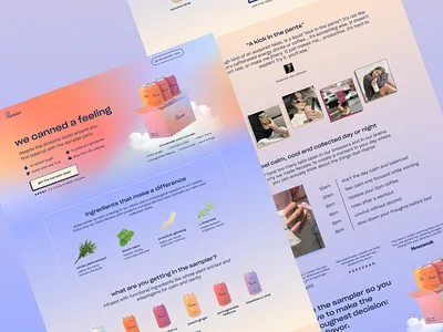 Recess: Landing Page Design and Development colorful cro design drink ecommerce gradient graphic design homepage landing landing page offer shopify page ui ux water webdesign website