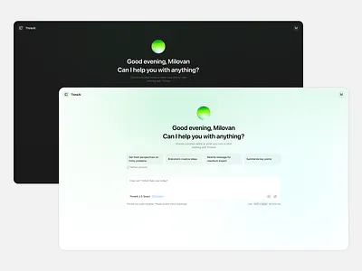 Minimal AI Chatbot Interface ai blockchain chat chatbot crypto minimal ui ux