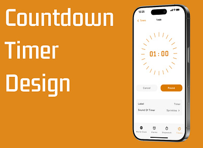 Countdown Timer Design #014 014 100daysuichallenge countdown dailyui day14 design ios timer uiux