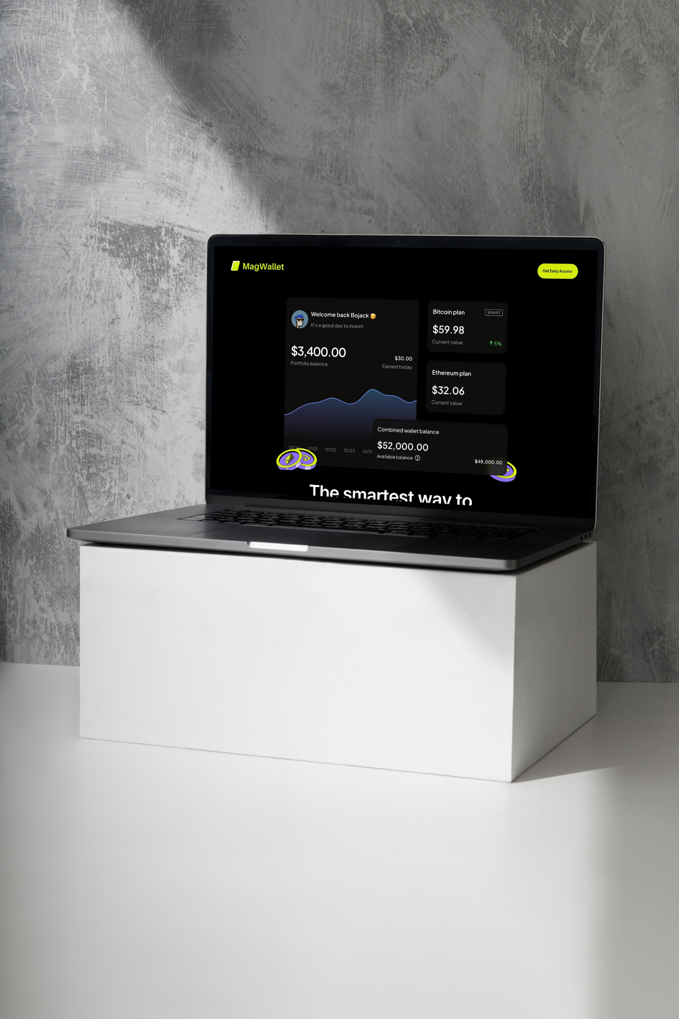 Cryptocurrency hero section website design graphic design hero section ui ux design website design