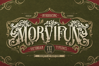 Morvifun Typeface design font fonts letteing typeface