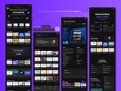 Designora - An E-Commerce Website for Designer branding dashboard digital marketplace ecommerce landing page logo luxury marketplace teamwork ui web web design website