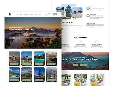 Ril Story Adventure - Tour & Travel Solutions branding design ui ux