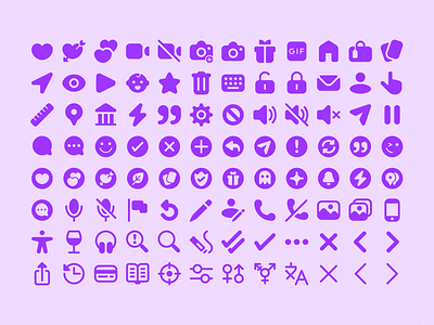 Badoo Icons by Forma on Dribbble