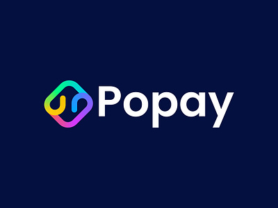 Popay - Logo Design banking payment logo brand identity brand mark branding creative logo ficance ficance logo graphic design icon logo logo design money logo money transfer morden logo design pay logo payment logo payment system secure pay