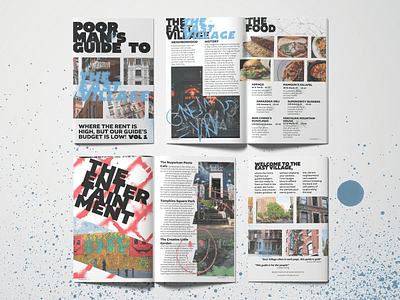 Poor Man's Guide to The East Village graphic design guide layout magazine publication