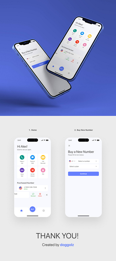 Second Phone Number App android app application design figma ios iphone mobile mobile app mobile application ui ui design uiux uiux design ux ux design uxui uxui design