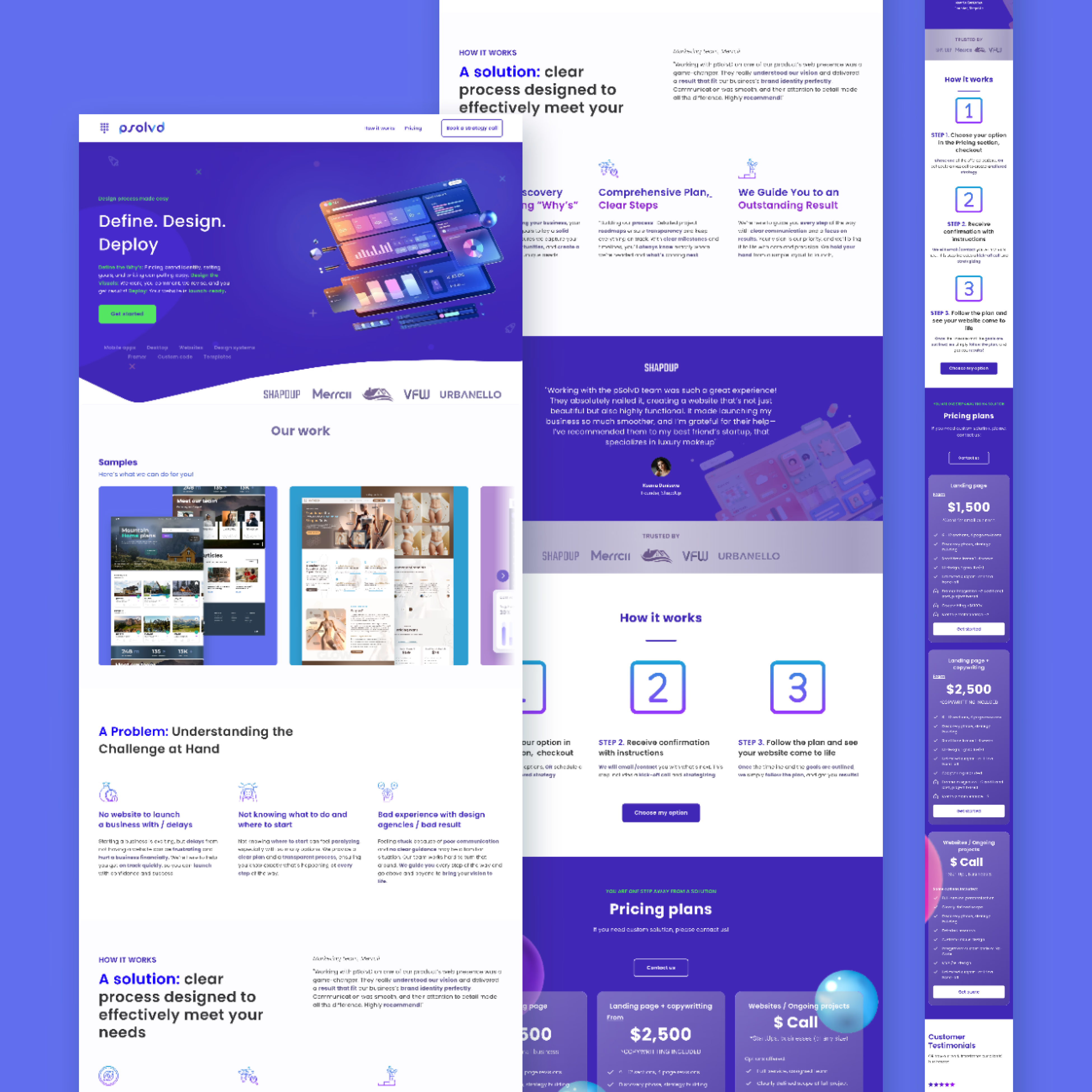 Web design agency landing page agency carousel design desktop framer landing landingpage mobile pricing card responsive tablet ui ux visual design web
