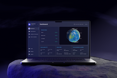 Vegastation Dashboard – Redesign & Feature Expansion console dark mode dashboard graphic design home information structure remote sensing technology satellite images side bar ui uiux universe ux design web app