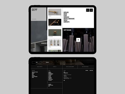 Depp Design on Dprofile® adaptive bold branding catalog dprofile grid home minimal mobile promo service shop typography ui ui design user interface ux ux design web website